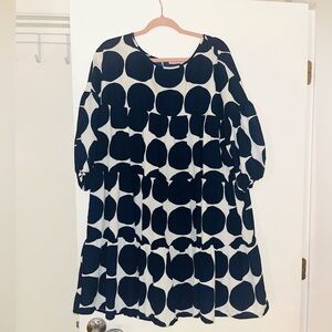 Ces Femmes Polka Dot Southern French Baby Doll Dress